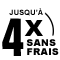 Réglez en 3x ou 4x sans frais