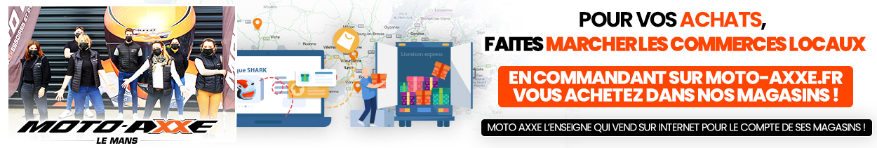 Moto Axxe favorise ses commerces locaux