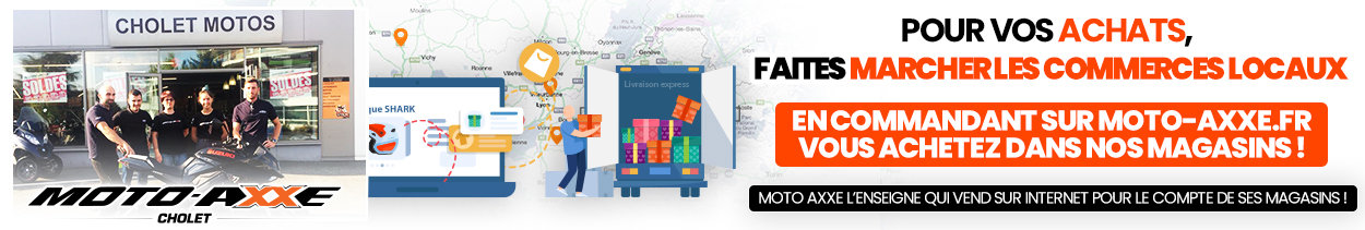 Moto Axxe favorise ses commerces locaux