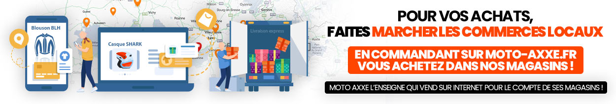 Moto Axxe favorise ses commerces locaux