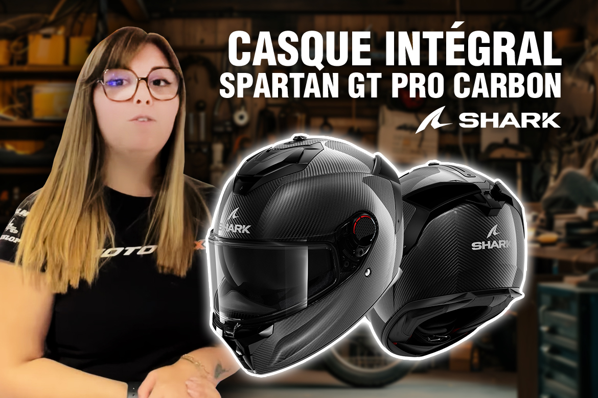 miniature de l'article test rider du casque intégral shark spartan gt pro carbon