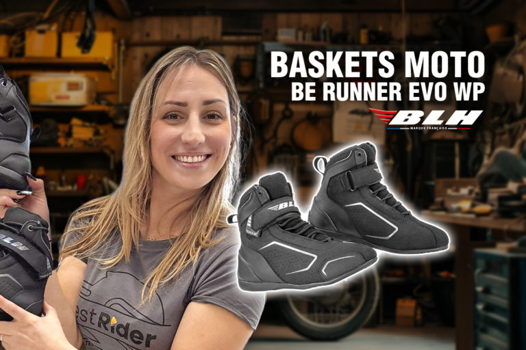 Test des baskets BLH Be Runner Evo WP — l’Avis de Mégane, Moto-Axxe Rosheim