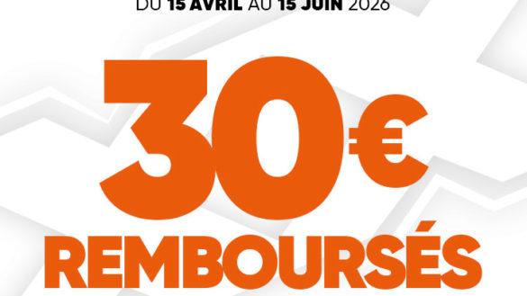 30€ Remboursés avec Dunlop