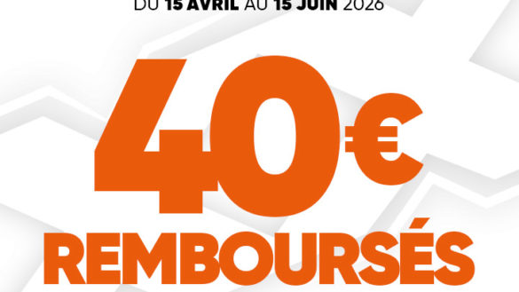 40€ Remboursés avec Dunlop