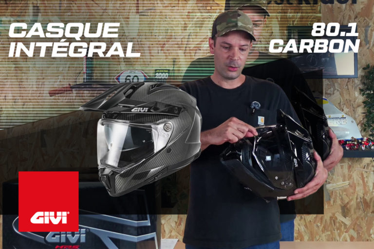 Test du casque 80.1 CARBON de GIVI par Sébastien de Moto Axxe France