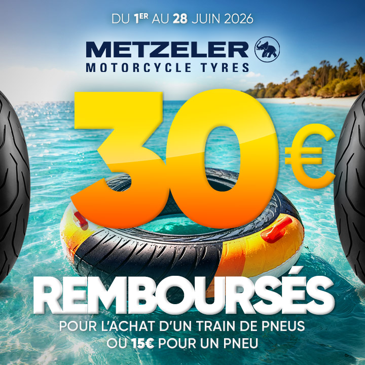 30€ Remboursés avec Metzeler