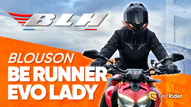Test du blouson textile Be Runner Evo Lady de BLH par Delphine de Moto Axxe Chambéry