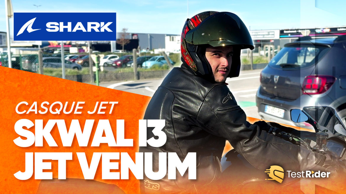 Test du casque jet SKWAL i3 JET VENUM de SHARK par Enzo de Moto Axxe Cherbourg