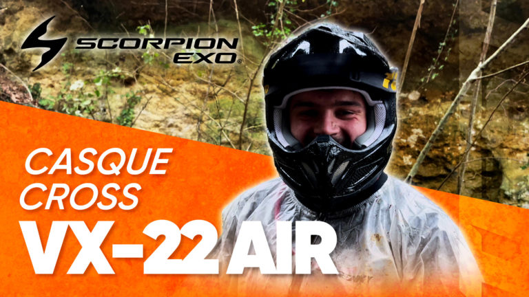 Test du casque cross VX-22 air de SCORPION par Morgan de Moto Axxe Royan