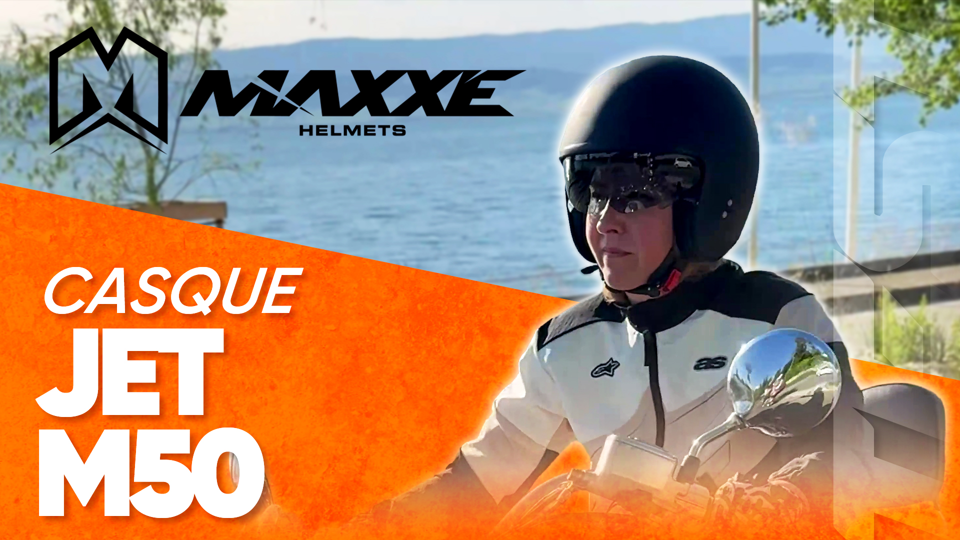 Test du casque jet Maxxe M50 par Caroline de Moto Axxe Thonon