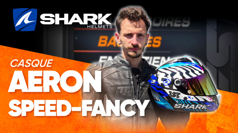 Test du casque intégral Aeron de Shark par Thomas de Moto Axxe Nantes